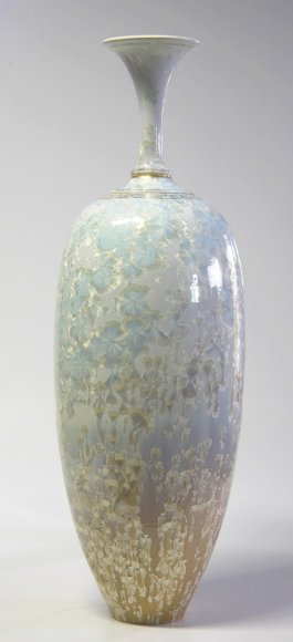 Pearl Crystal longneck Vase 78cm #8091